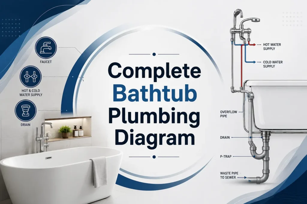 Bathtub Plumbing diagram - smart home fix