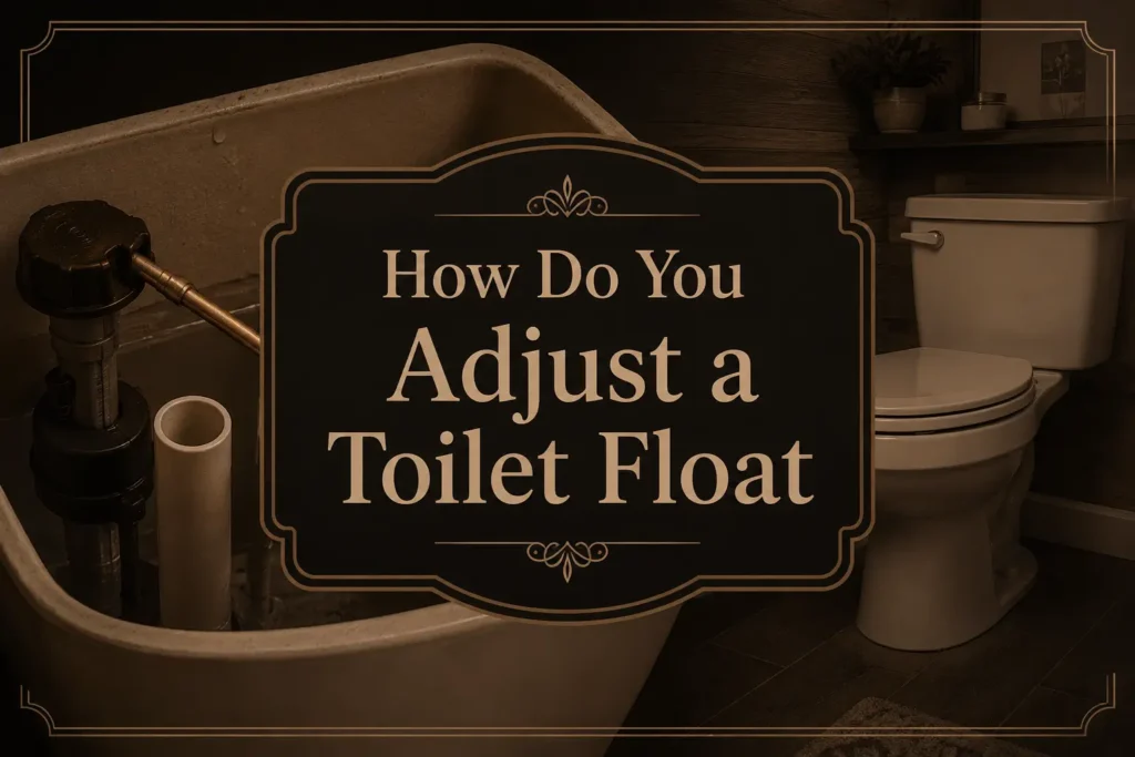 How Do You Adjust a Toilet Float