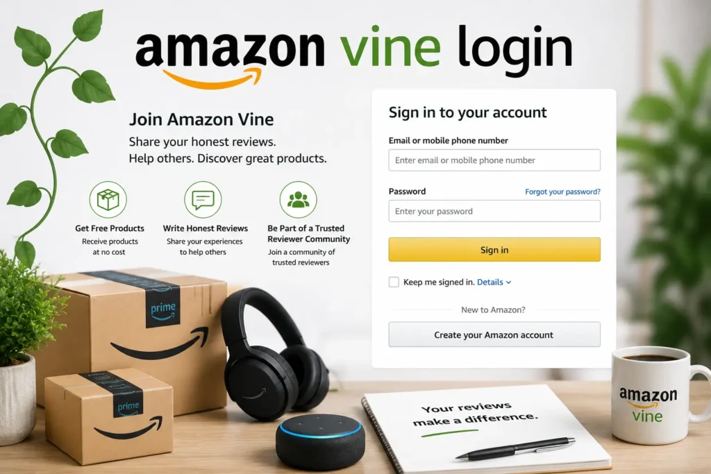 Amazon Vine Login - smarthomefix