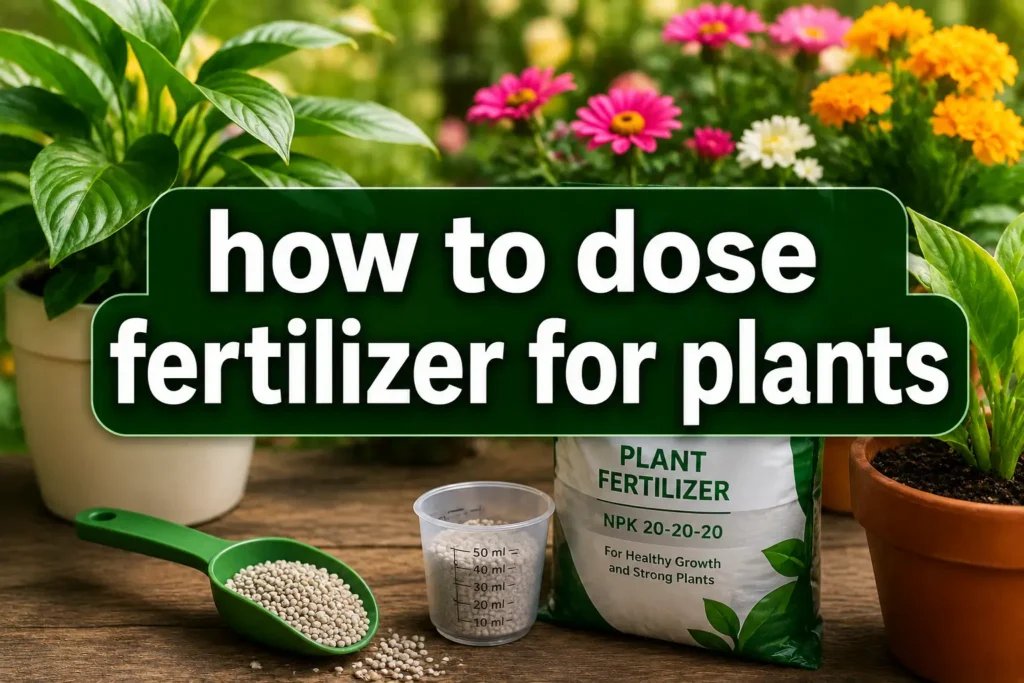 How to Dose Fertilizer for Plants